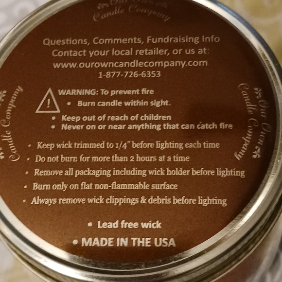 NWT! Our Own Candle Company Christmas Candle (13oz) - Picture 7 of 7